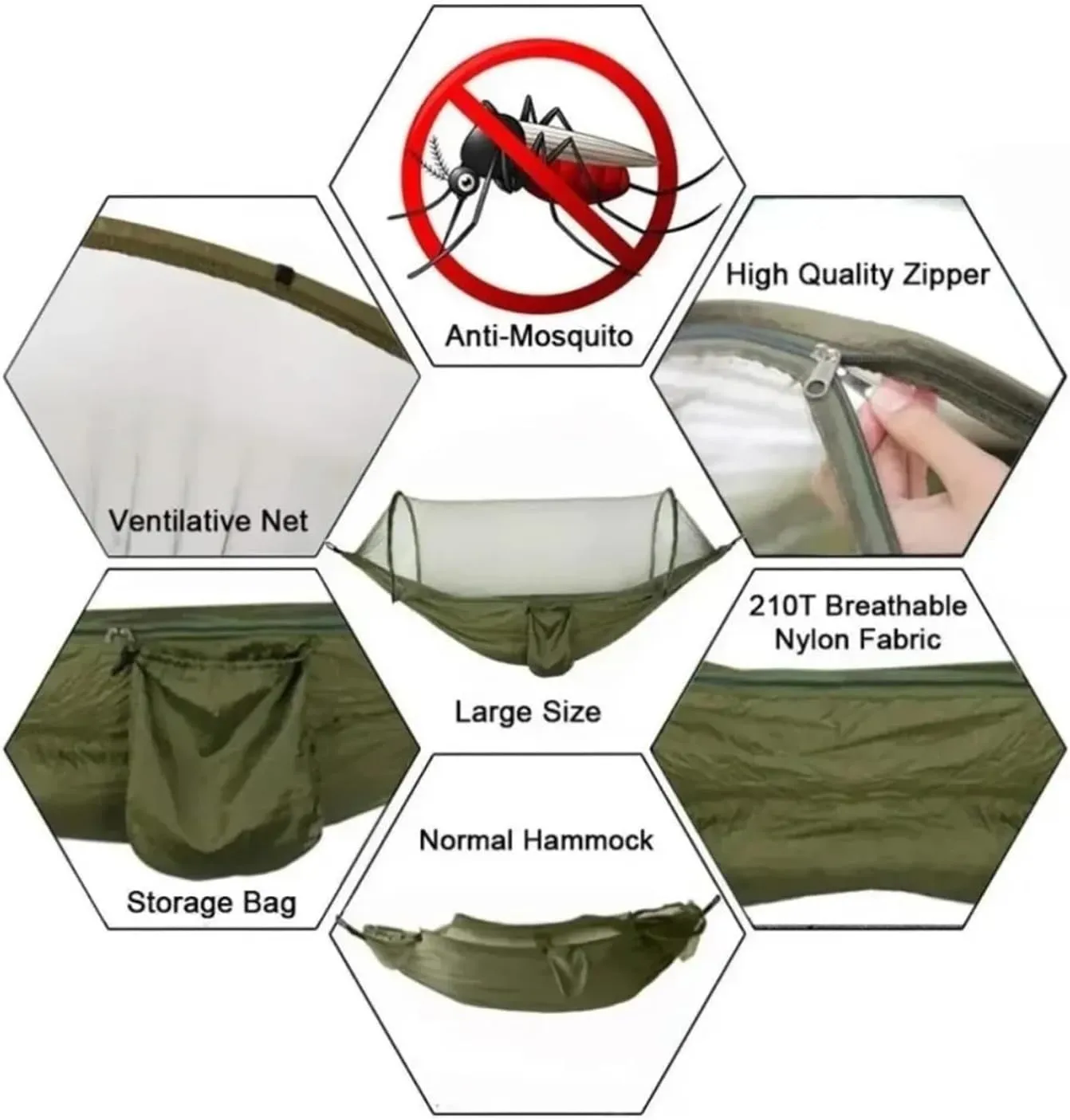 Nylon Parachute Hammock Net Camping Hammock with Mosquito Net Sleeping Tent Hammock Suitable Camping Hammock Outdoor Furniture Garden Terrace Hammock(Style5)