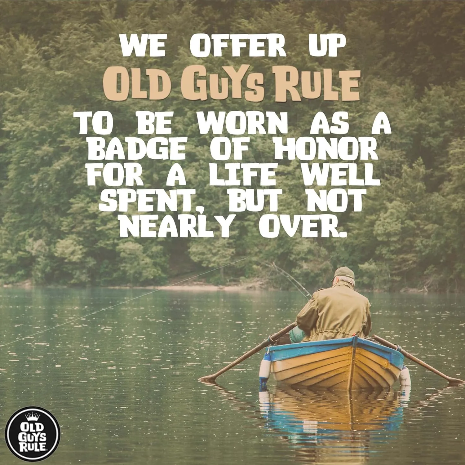 OLD GUYS RULE Men's Graphic T-Shirt, First Responder - Father's Day, Birthday Gift - Classic Novelty Tee for First Responders