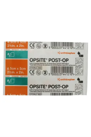 OPSITE PostOp Dressing 6.5x5cm Sheet
