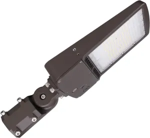 OSTEK 150W LED Parking Lot Light, 5700K 21000LM(140LM/W) LED Shoebox Lights with Slip Fitter Mount, [600W HPS Equiv.] Outdoor Pole Street Light, 20KV Surge Protection, AC100-277V, UL&DLC Listed