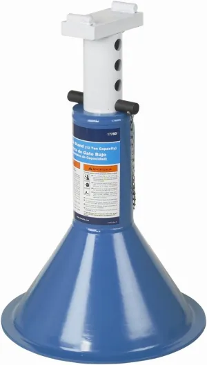 OTC 1778B 12-Ton Capacity Low Profile Jack Stand - 19 to 29-1/2 Inch Range