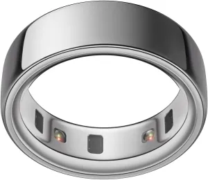 Oura Ring 4 - Silver - Size 8 - Smart Ring - Size First with Oura Ring 4 Sizing Kit - Sleep Tracking Wearable - Heart Rate - Fitness Tracker - Up to 8 Days of Battery Life