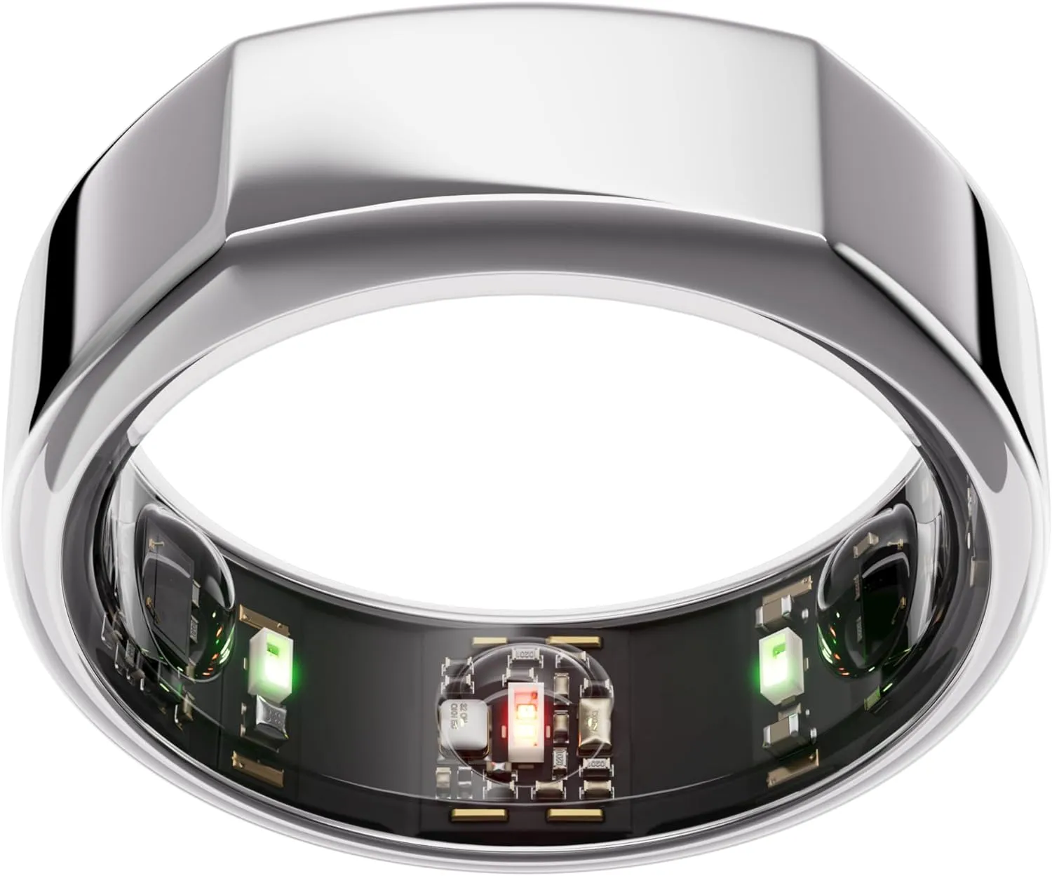 Oura Ring Gen3 Heritage - Silver - Size 11 - Smart Ring - Size First with Oura Ring Gen3 Sizing Kit - Sleep Tracking Wearable - Heart Rate - Fitness Tracker - 5-7 Days Battery Life