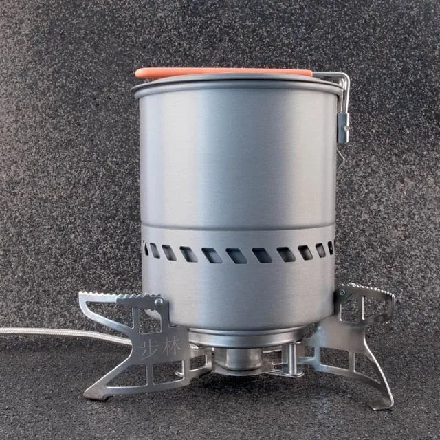   Outdoor Cookware Camping 1.5 gas pot Set stove Cooking gas B15 pot Large selection BULIN BL100- burn and Hiking Multi-buy offer