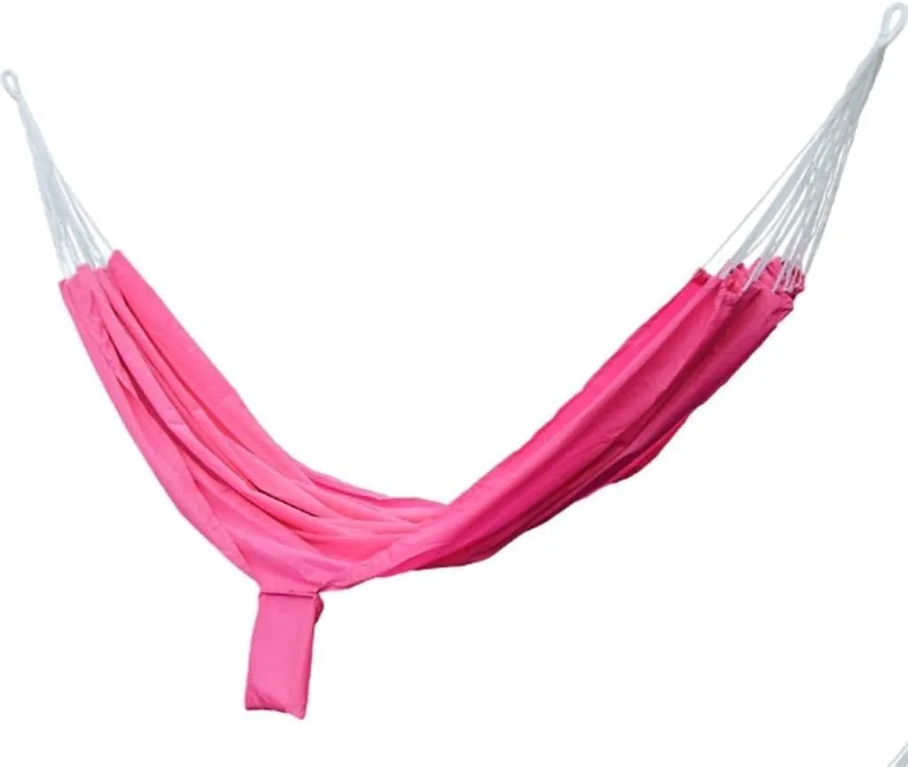 Outdoor Leisure Hammock Ultra-Light and Breathable Garden Patio Portable Travel Hammock Chair (Color : Pink)
