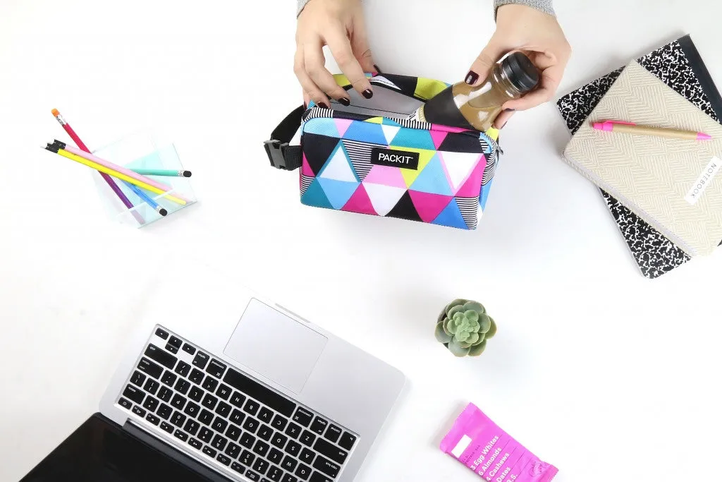 PackIt Freezable Snack Bag - Triangle Stripes