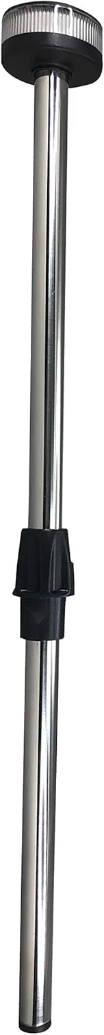 Pactrade Marine All Round LED, Stern Light, Anchor Light, Pole Light LED Boat Navigation Light with Standard Pole 22'' (557.6mm) Collar USCG 2NM for Pontoon, Fishing Boats