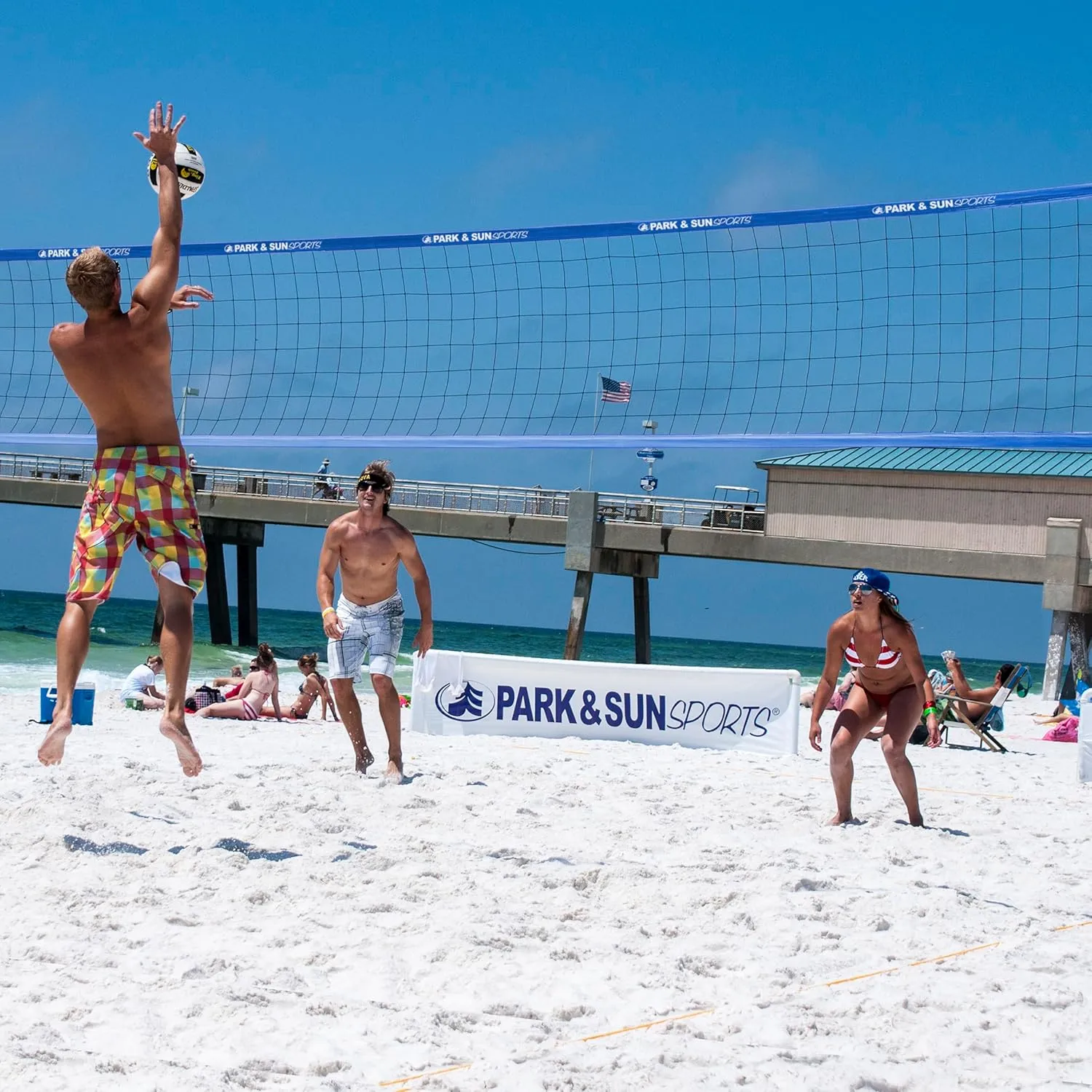 Park & Sun Sports Tournament Flex 1000: Portable Outdoor Volleyball Net System