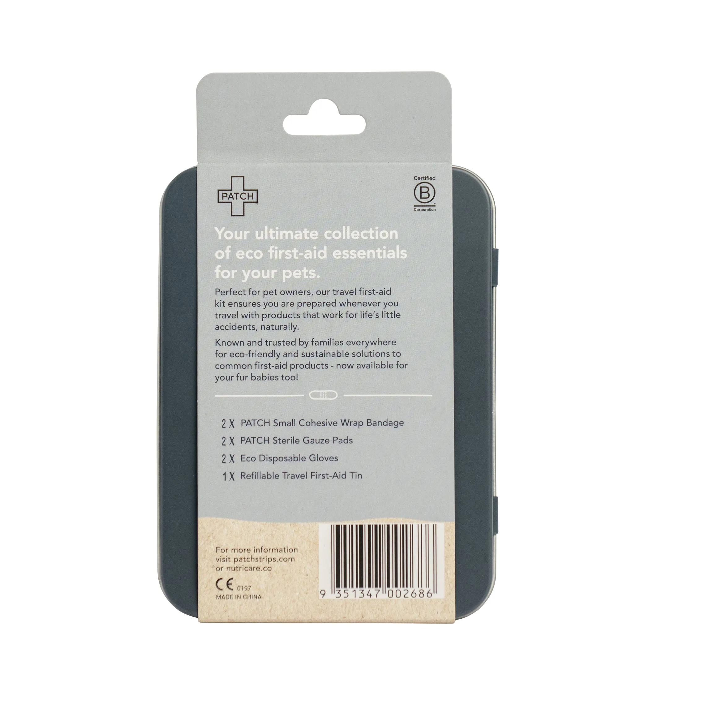 PATCH Pet Eco First-Aid Kit Bundle - First-Aid Kit & Travel Kit