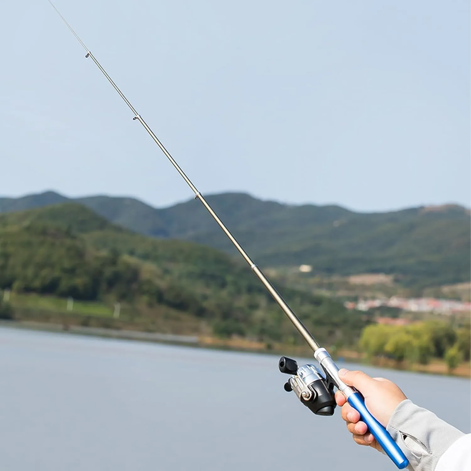Pen Fishing Rod and Reel Combo Pocket Fishing Rod Telescopic 39in/55in/63in Spinning Reel, Mini Fishing Pole Kit Ultralight for Traveling Fishing