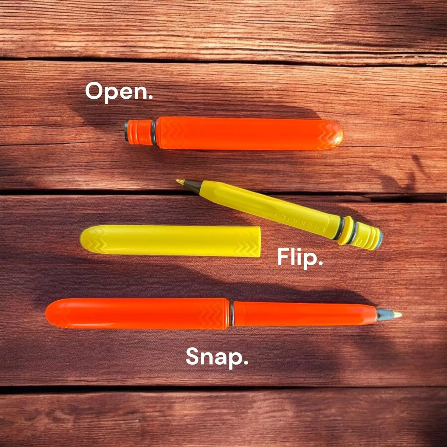 Pen - the USA Made Pocket Pen – 8 Pack – compact, affordable, lightweight, EDC black ink ballpoint pen – waterproof and floats – carries small, writes big (Kanary Yellow)