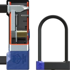 PENTAGON Bike U Lock - Patented Heavy Duty Anti Theft Bicycle ULock - Ultra Lightweight Sold Secure Gold Bike Security D Lock with Keys for Bikes Electric Bikes and Scooters