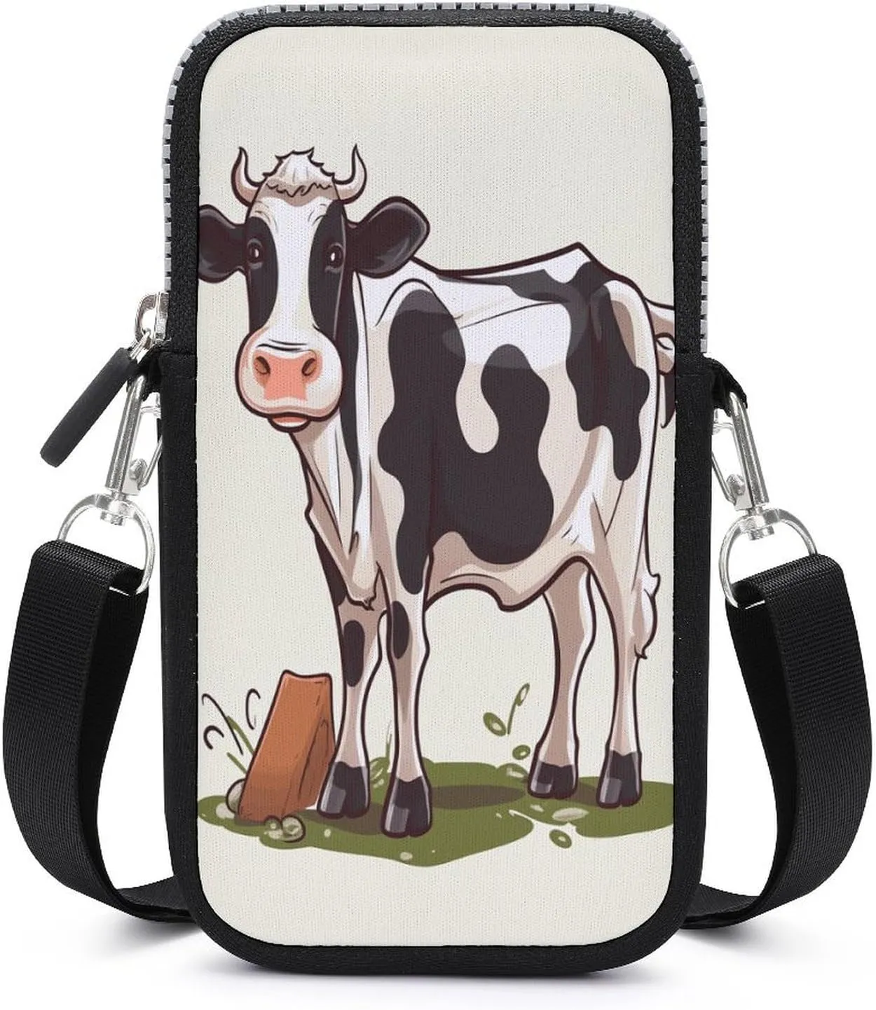 Personalized Mobile Phone Bag,Dairy Cow Print Unique Mobile Phone Bag,cute Mobile Phone Bag
