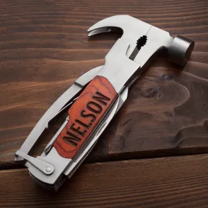 Personalized Wood 14-In-1 Hammer Tool