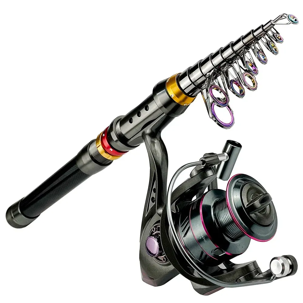 Pesca Carbon Fiber Fishing Rod And Reel Combo (1.8-3.6m)