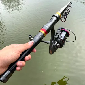 Pesca Carbon Fiber Fishing Rod And Reel Combo (1.8-3.6m)