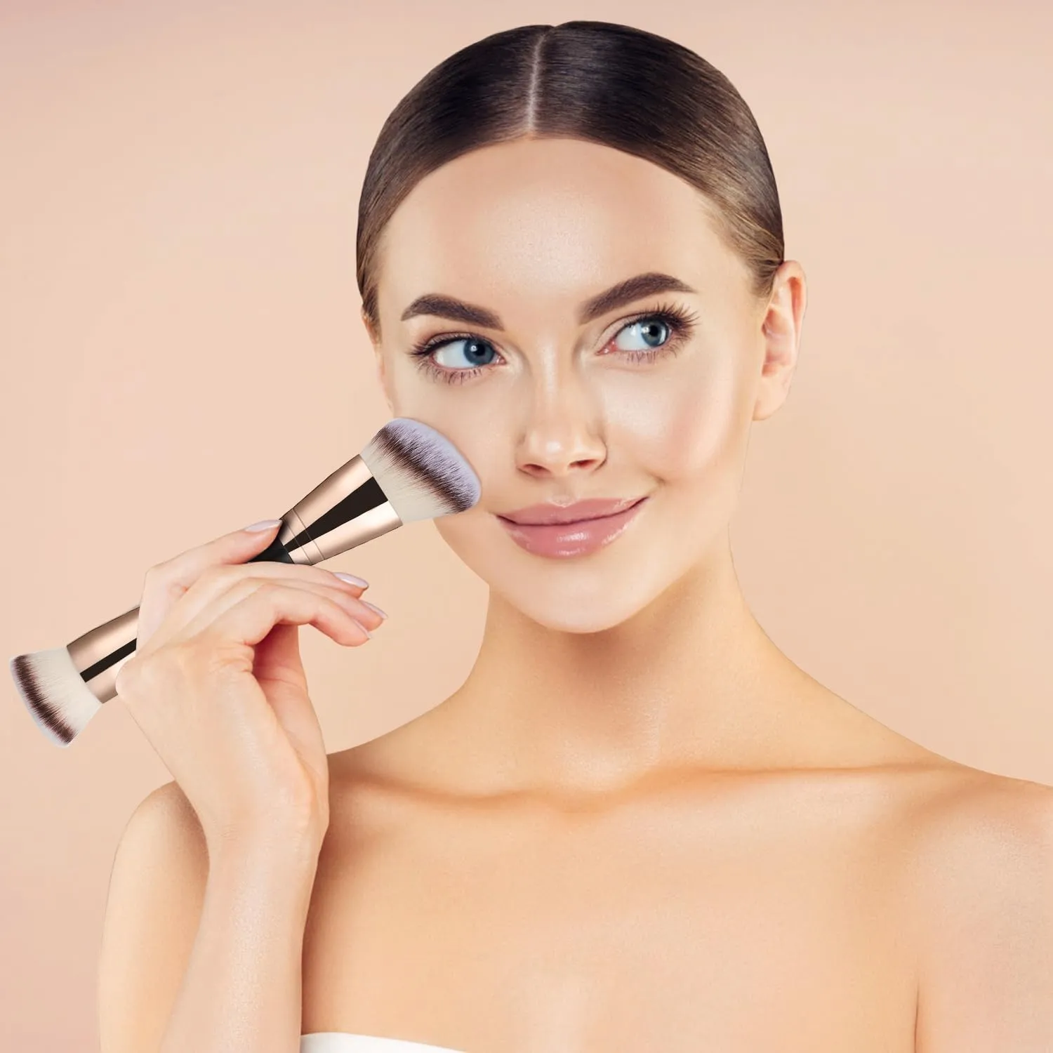 PHOERA Foundation,3 PCS Contour Stick Makeup Kit, Shades with Highlighter Stick, Blush Stick and Bronzer Contour Stick for Sculpt the Cheeks (104 105 Light-Medium Contour/Buff Beige Sand #02,#10,#12)