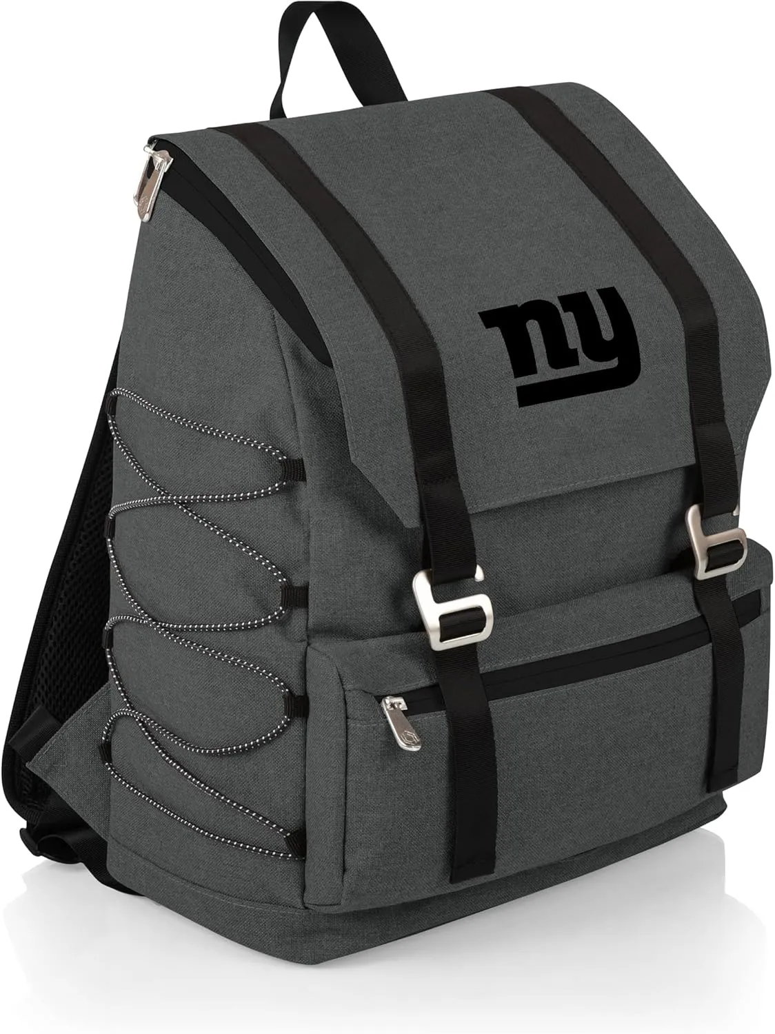 PICNIC TIME NFL New York Giants OTG Traverse Backpack Cooler - Soft Cooler Backpack - Hiking Backpack, (Heathered Gray)