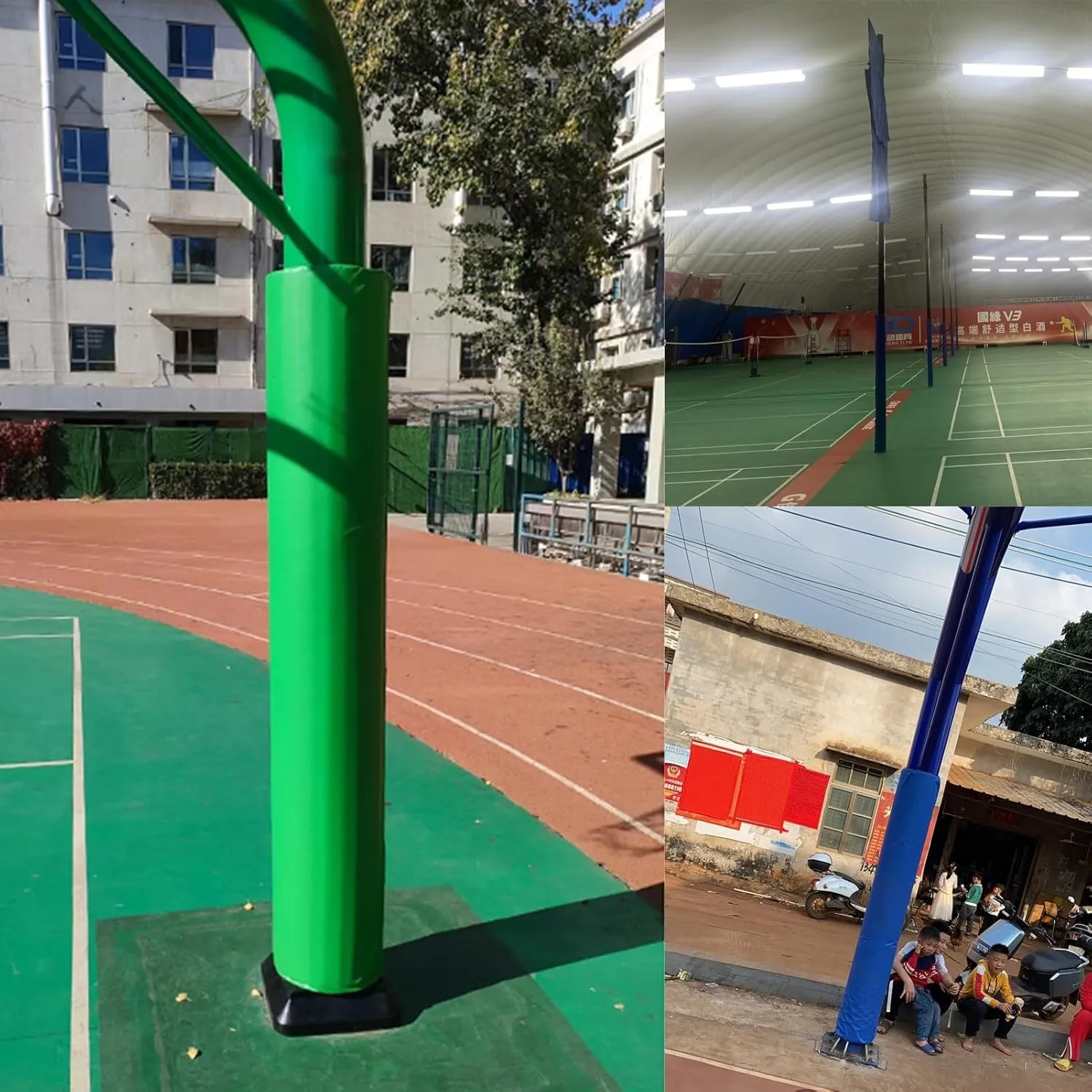 Pole Padding Weatherproof Basketball Pole Padding Outdoor, Wrap Around Pole Removable, Column Wrap with Velcro Straps, Basketball Training Equipment(Orange,Dia 22cm(8 5/8"))