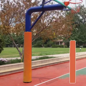 Pole Padding Weatherproof Basketball Pole Padding Outdoor, Wrap Around Pole Removable, Column Wrap with Velcro Straps, Basketball Training Equipment(Orange,Dia 22cm(8 5/8"))