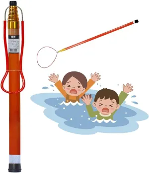 Pool Safety Hook,Swimming Pool Safety Hook, Telescoping Lifeguard Rescues Pole with Hook Heavy Duty Salvage Rods Emergency Life Preserving Saving Equipment Tool(1.2-4.5m(4.9ft-14.7ft))