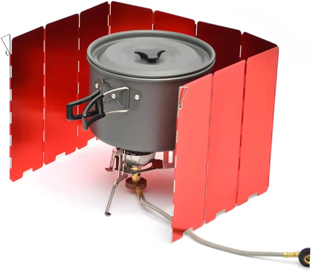 POPETPOP Windscreen for Camping Stove Burner Windshield Camping Stove Windshield Outdoor Stove Windscreen Camp