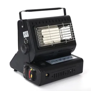 Portable Butane Gas Heater Camping Camp Tent Outdoor Hiking Camper Survival Black V201-SC001BL-AU