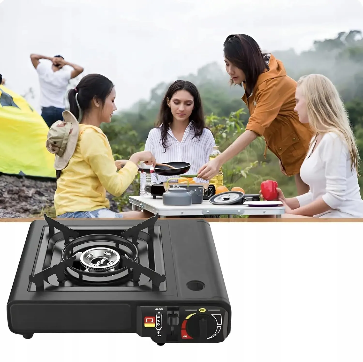 Portable Camping Gas Stove - one burner