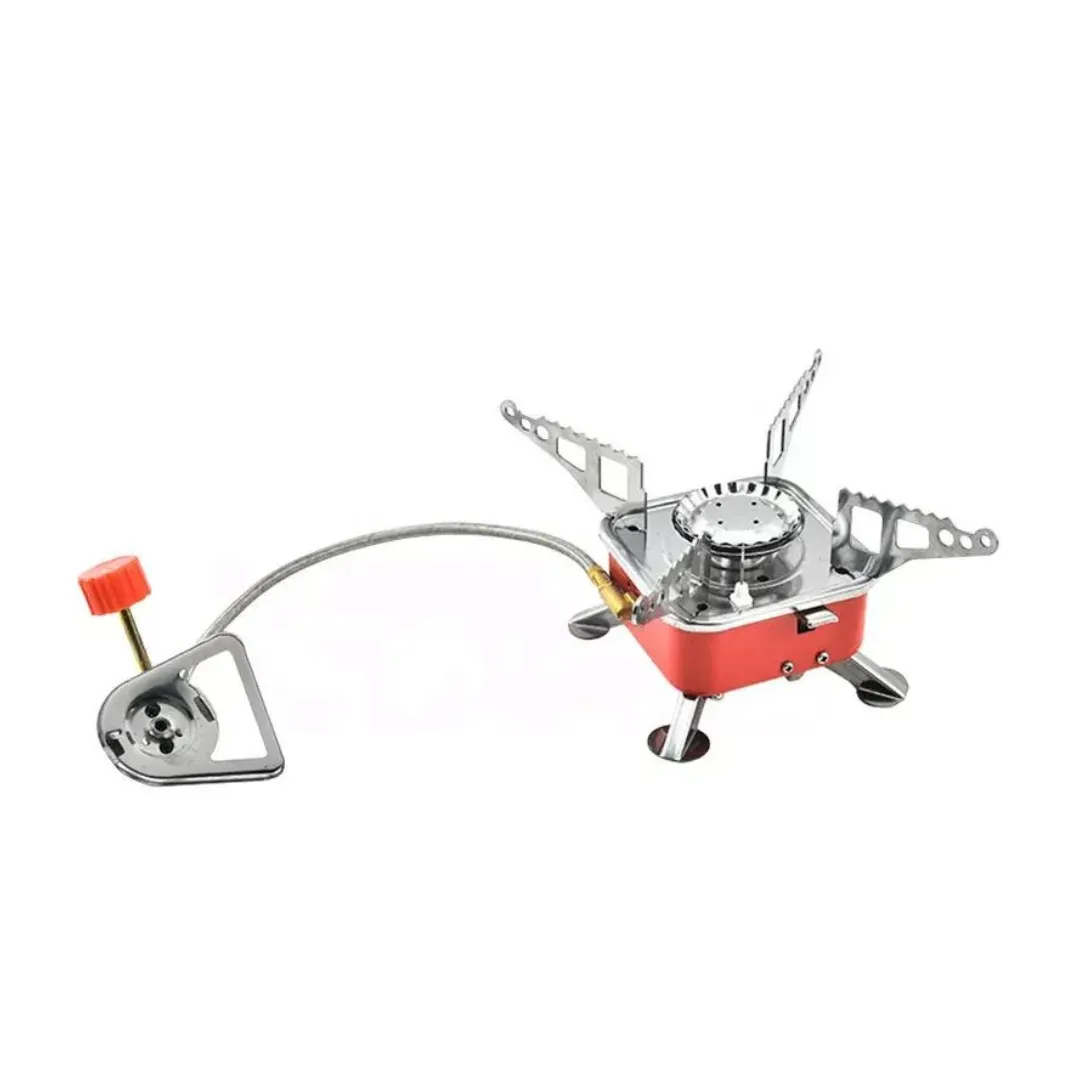 Portable camping Stove With Enhanced Security Gas Pipe