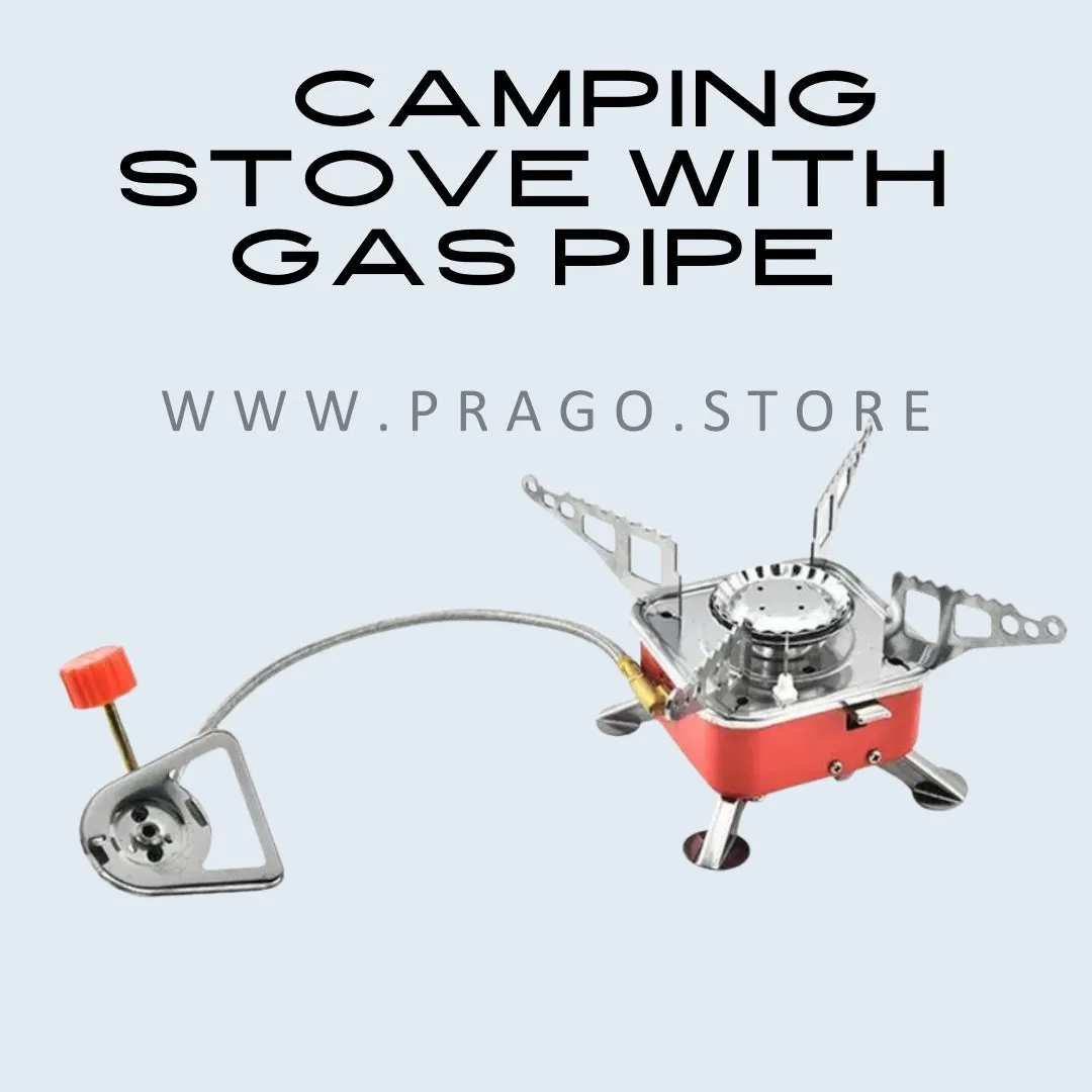 Portable camping Stove With Enhanced Security Gas Pipe