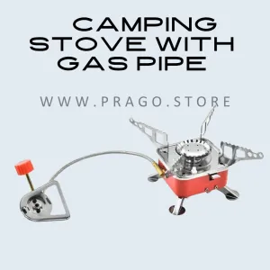 Portable camping Stove With Enhanced Security Gas Pipe