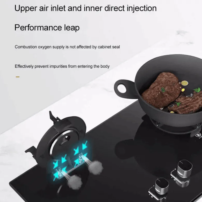 Portable Double Gas Stove - Liftable Cooking Range