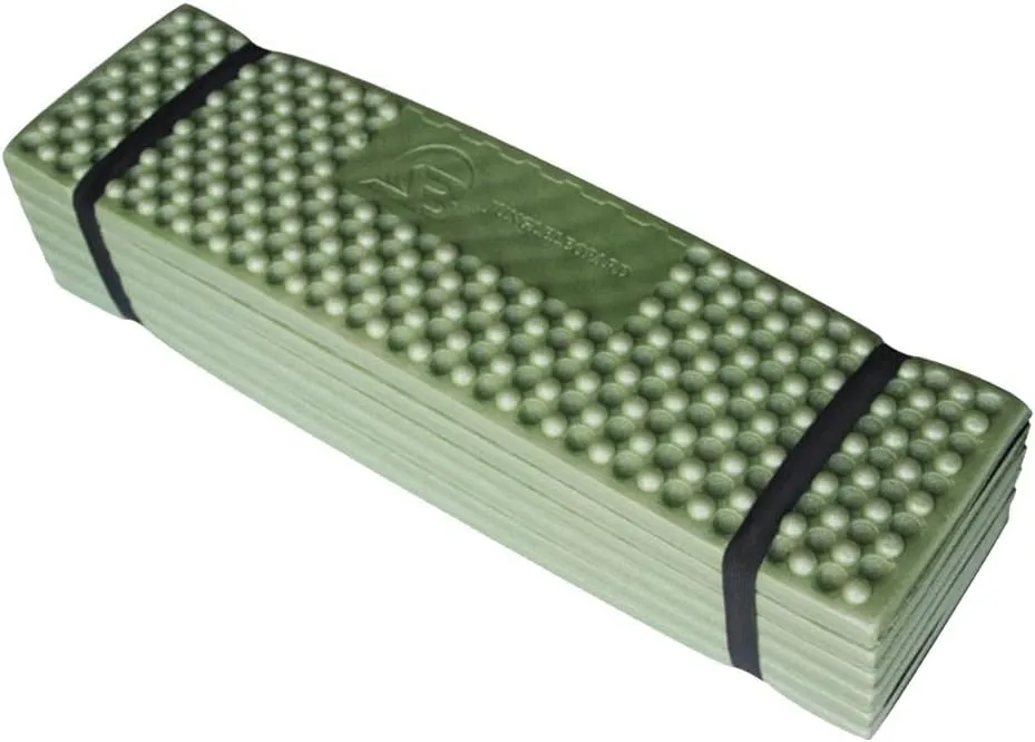 Portable Folding Outdoor Camping Mat, Picnic Sleeping Cushion Pad, Army Green