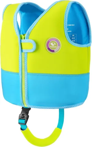 Pottwal Swim Vest for Kids - Swim Jacket for 1-2 Years (24-33LBS) - Buoyancy Aid Made of Neoprene & EPE - with Adjustable Crotch Strap