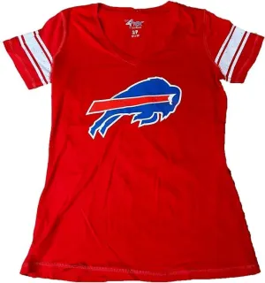 Pro Football Women's Distressed First Pick V-Neck T-Shirt