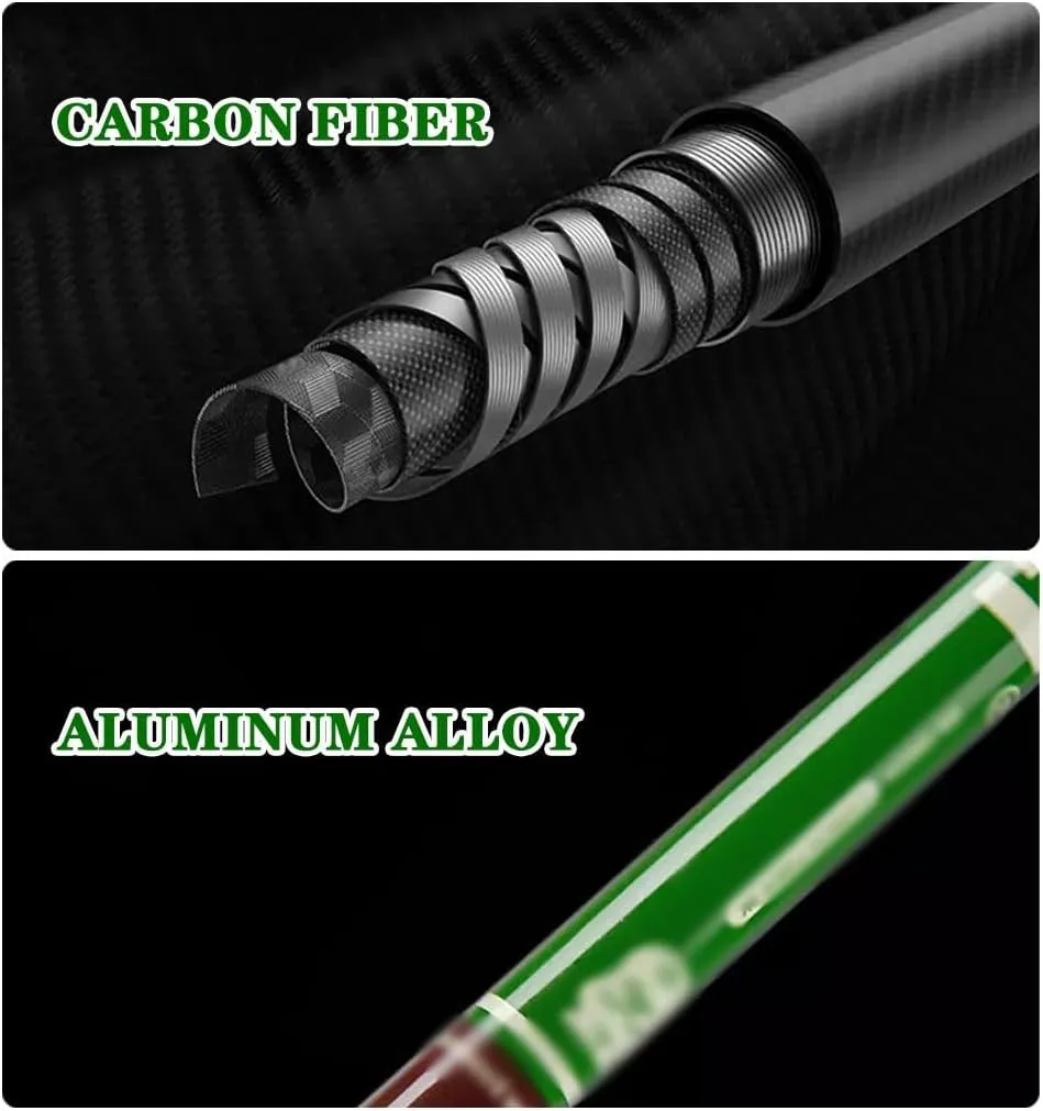 Professional Telescopic Trekking Poles, Ultra-Light Carbon   Aluminum Walking Sticks, with Cork Grip   EVA Extended Handle, for Men, Women