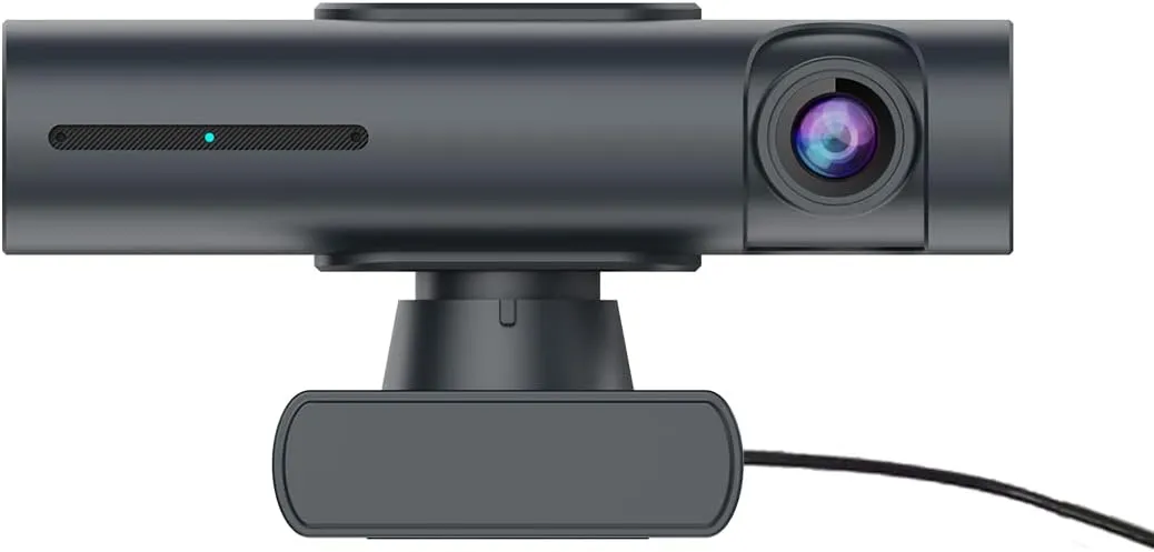 Project Telecom Hawk AI 4K Auto Tracking PTZ Webcam, Gesture Control, Dual Noise Cancelling Microphones, Wired USB-A & USB-C, Black, Compatible with Microsoft Teams, Zoom, Cisco Webex