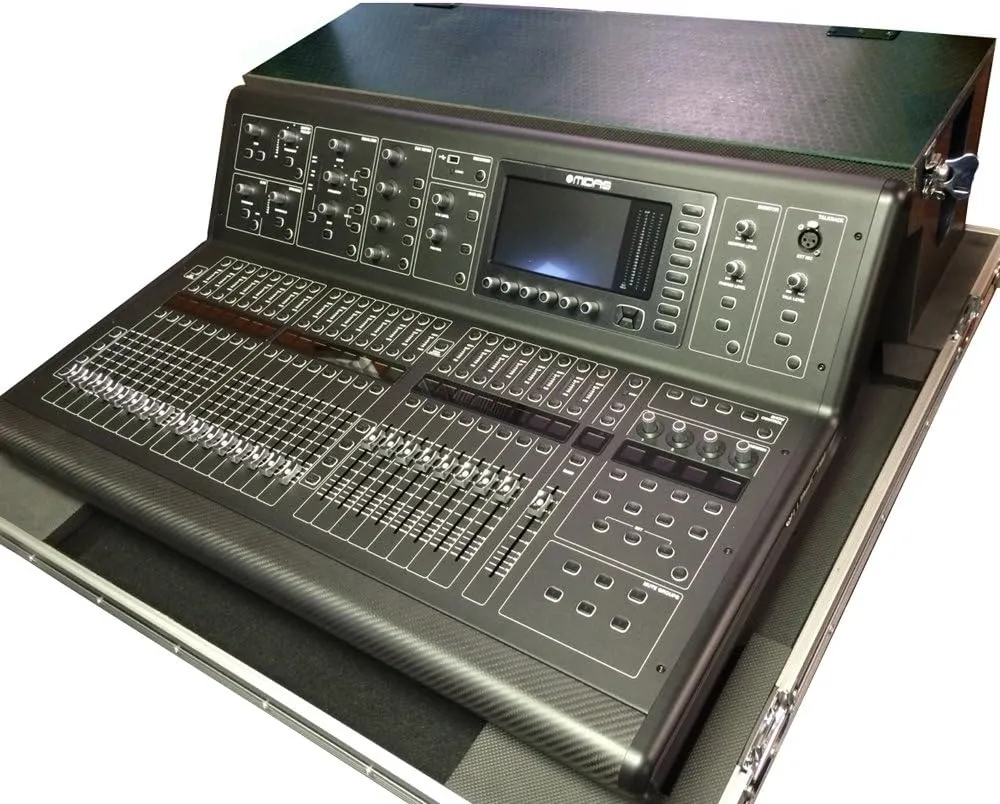 ProX XS-MIDM32DHW ATA Digital Audio Mixer Flight Case for Midas M32 Console with Doghouse compartment and Caster wheels