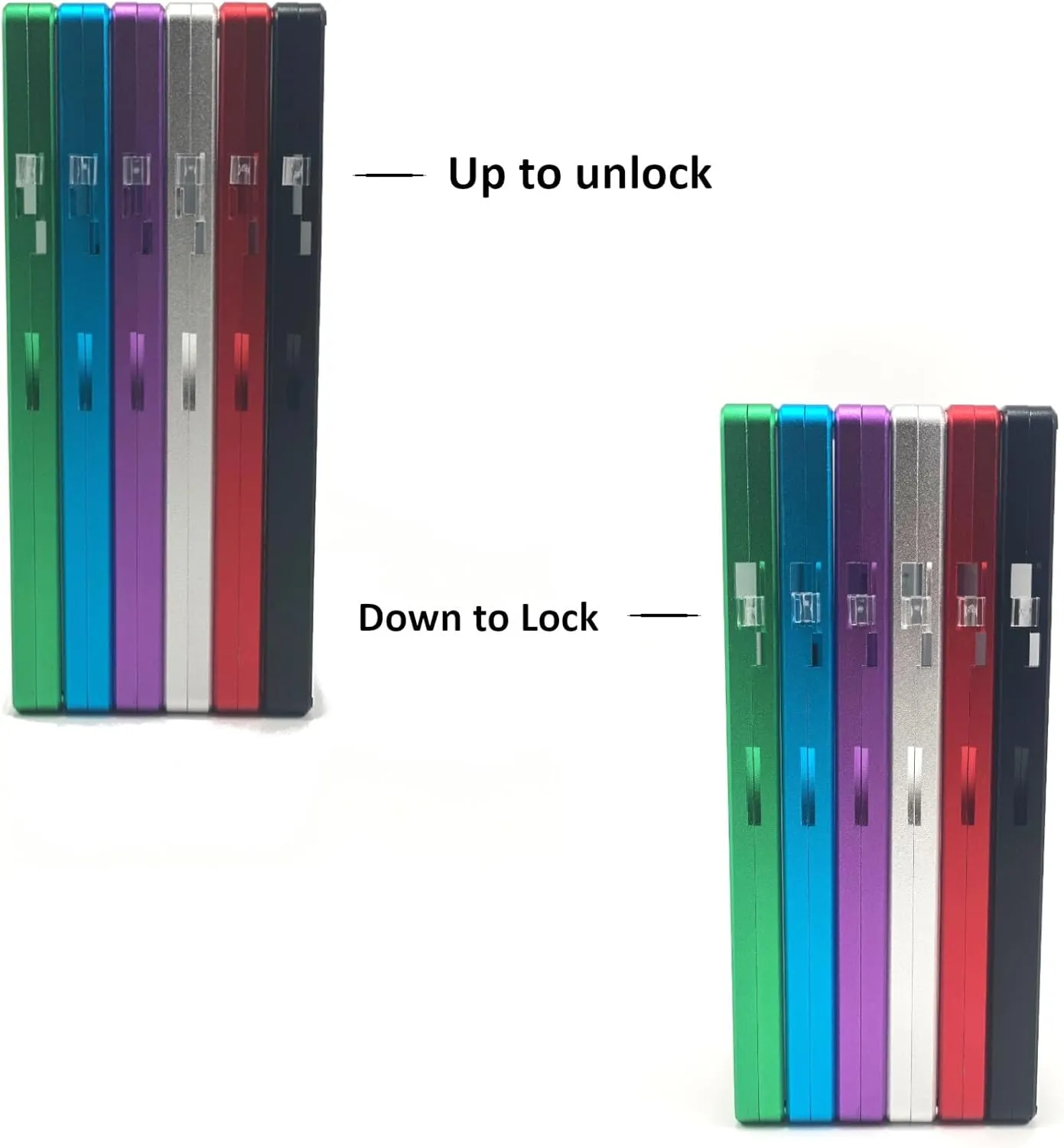 PSA Magnetic Slab Case for Standard PSA Graded Cards | Hard Case Stackable Locking Design (BLACK)