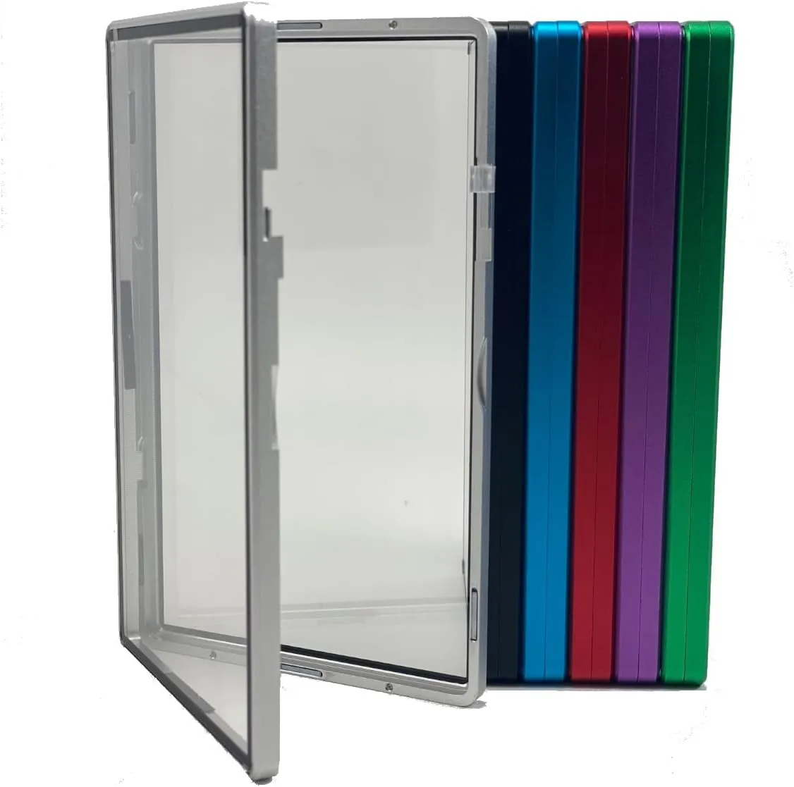 PSA Magnetic Slab Case for Standard PSA Graded Cards | Hard Case Stackable Locking Design (SILVER)
