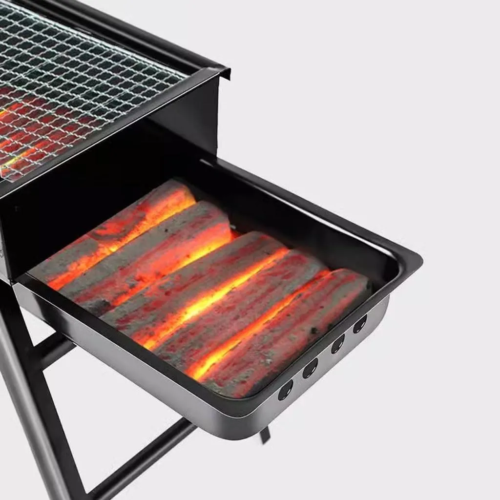 Pull Type Barbecue Rack Household Charcoal Grill Outdoor Barbecue Skewer Stove