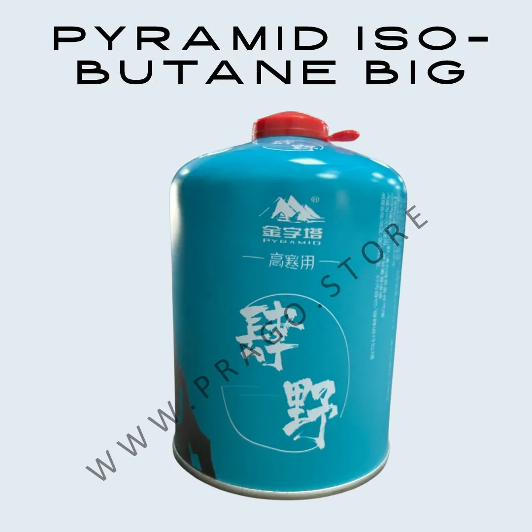 Pyramid ISO-Butane Gas Canister for Camping Gas Stoves Big (480g)