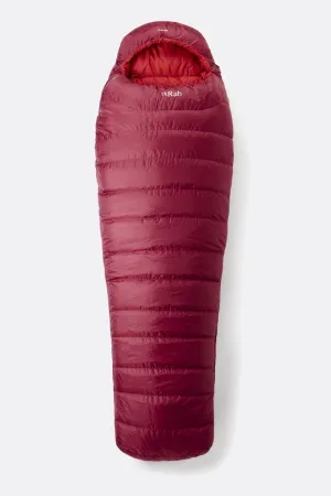 Rab USA Ascent 900 Rococco Right Zip Sleeping Bag