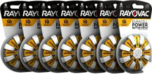 Rayovac Hearing Aid Batteries Size 10 for Advanced Hearing Aid Devices ,56 Count