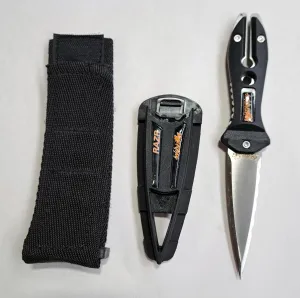 RAZR Spearfishing Diving Knife, Black / Silver