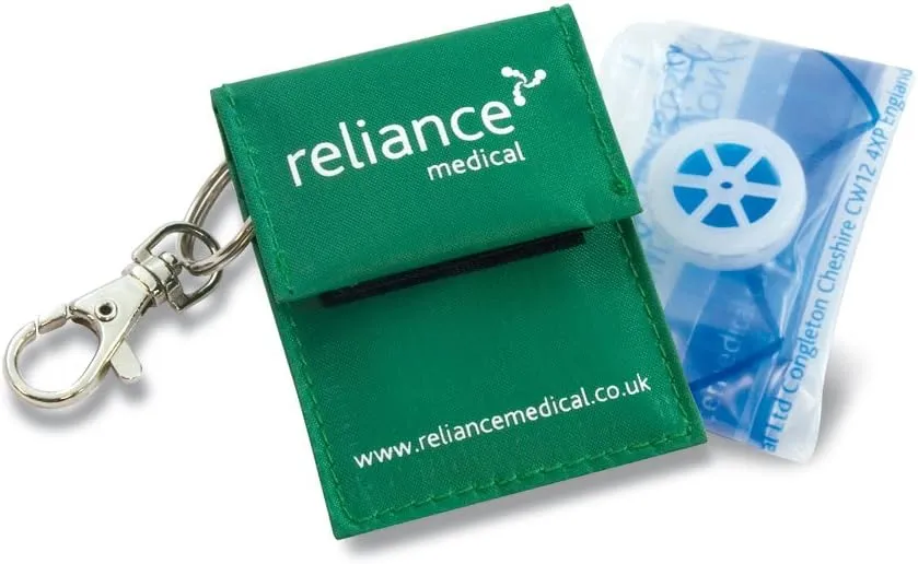 Rebreath CPR Face Shield Keyring (with One-Way Valve)