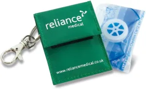 Rebreath CPR Face Shield Keyring (with One-Way Valve)