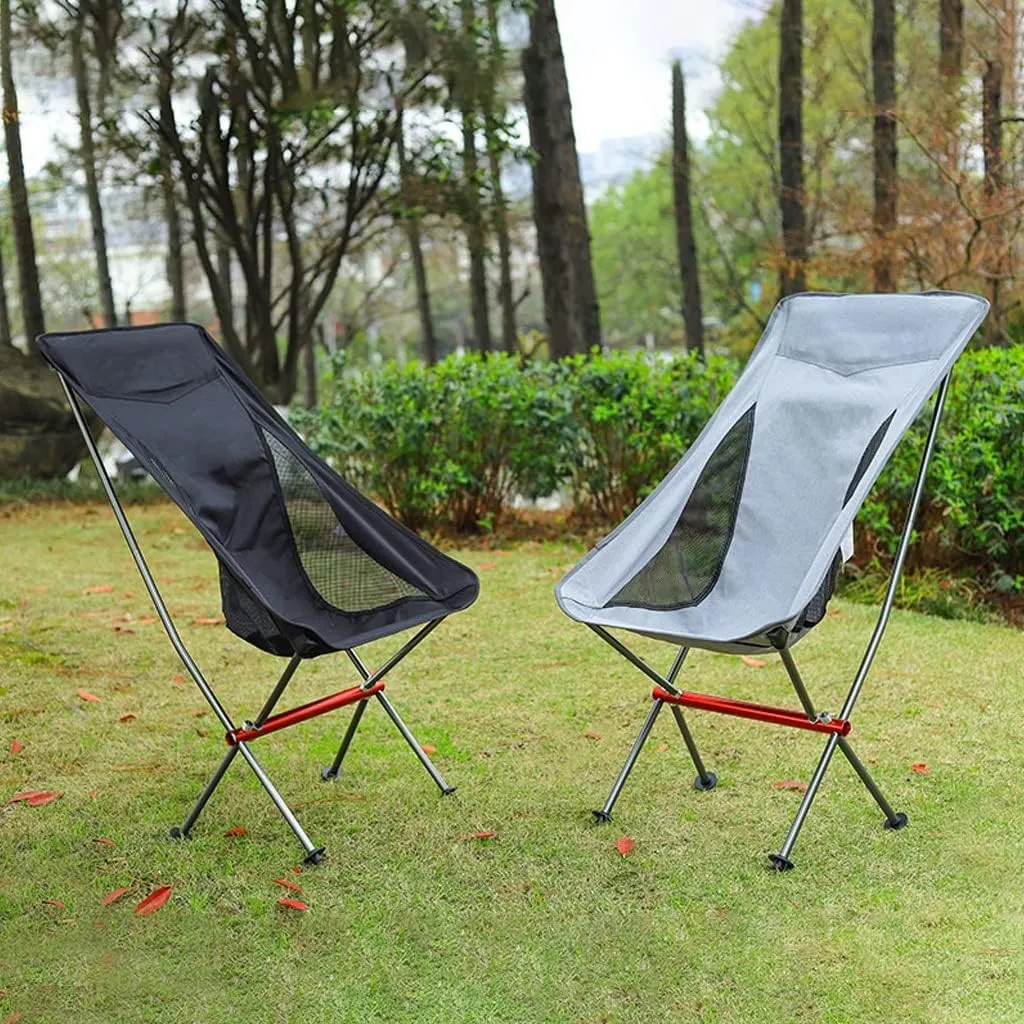 Recliner Chair,Lightweight High Back Folding, Outdoor Portable Backpacking Chairs, Beach Chair with Pocket Carry Bag for Camping, Beach and Travel
