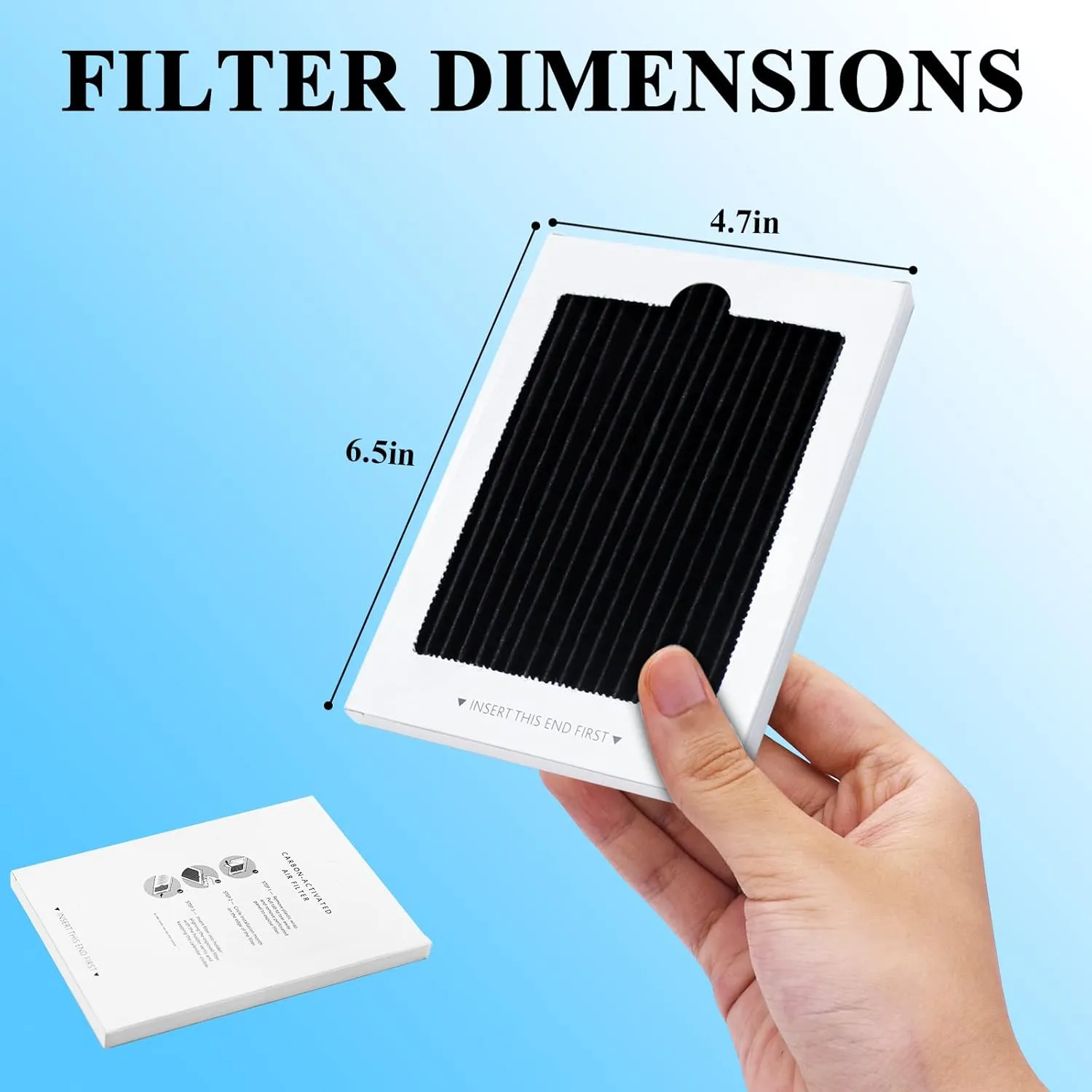 Refrigerator Air Filter Replacement for Frigidaire PAULTRA Pure Air Ultra and Electrolux EAFCBF Fridge Replace 242061001, 242047801, 242047804-6 Pack by Funmit