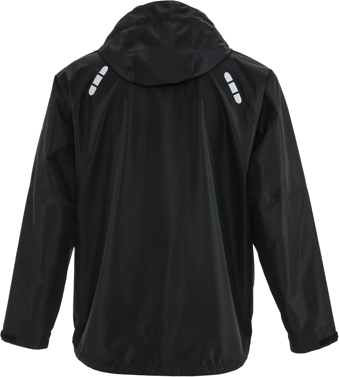 RefrigiWear Lightweight Rain Jacket Wind-Tight Waterproof Raincoat with Detachable Hood